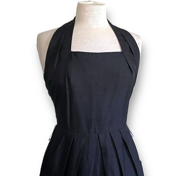 Vintage 90s Lauren Alexandra Womens Dress Sz 10P 10 Petite Black Silk Minimalist - Picture 9 of 13